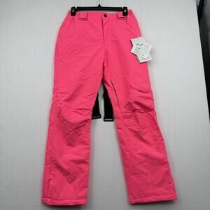 NWT Women's Arctic Queen Winter Sky Outdoor Snow Pants Ski Bibs Pink Size Large